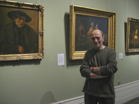 Leon Steinmetz at his exhibit